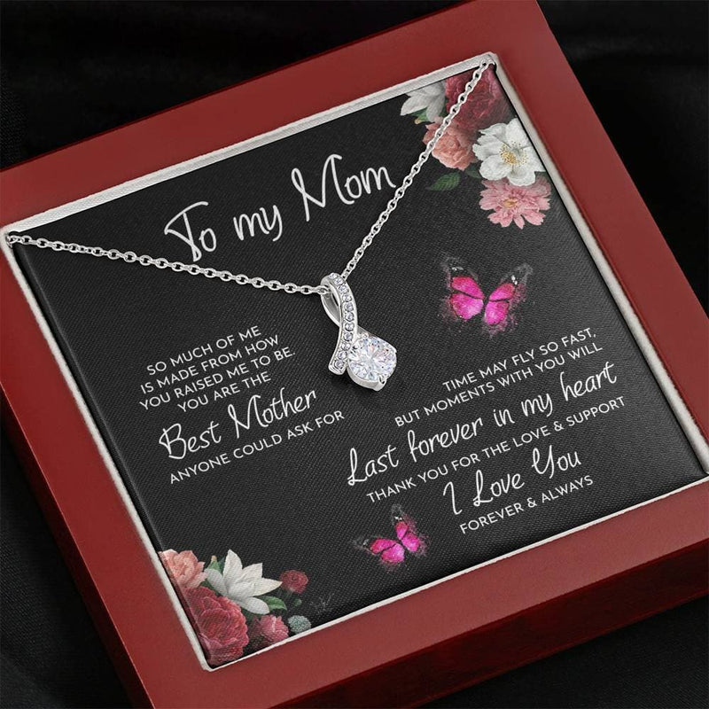 To My Mom Necklace Thank You For The Love And Support Alluring Beauty Necklace XL346A - TGV
