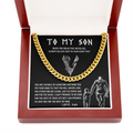 To My Son - Always Believe In Your Heart - Cuban Link Chain Necklace - TGV