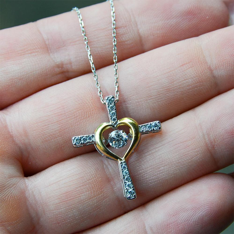 To My Wife Necklace Gift - I married you because I can't live without you Destiny made us a Couple Love Knot Necklace Alluring Beauty Necklace, Cross Dancing Necklace, Sunflower Necklace 347H - TGV