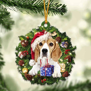 Beagle and Christmas gift for her gift for him gift for Beagle lover ornament, Christmas Ornament