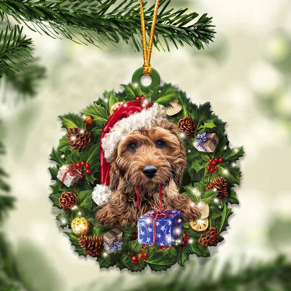 Cockapoo and Christmas gift for her gift for him gift for Cockapoo lover ornament, Christmas Ornament