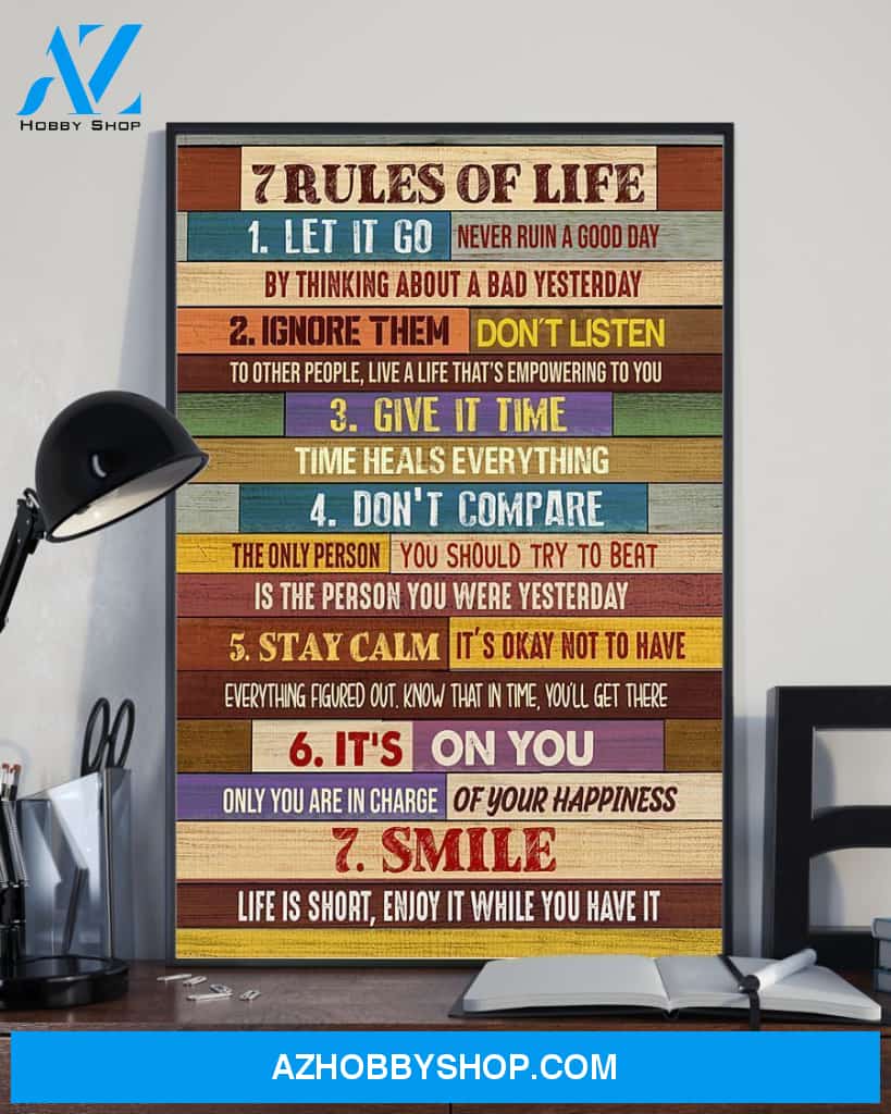 7 RULES OF LIFE TEACHER CANVAS