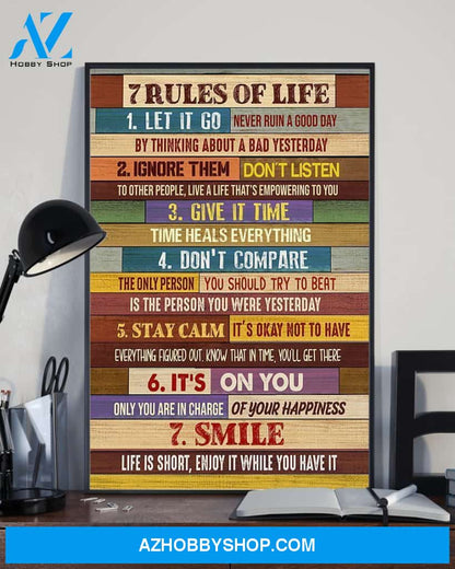 7 RULES OF LIFE TEACHER CANVAS