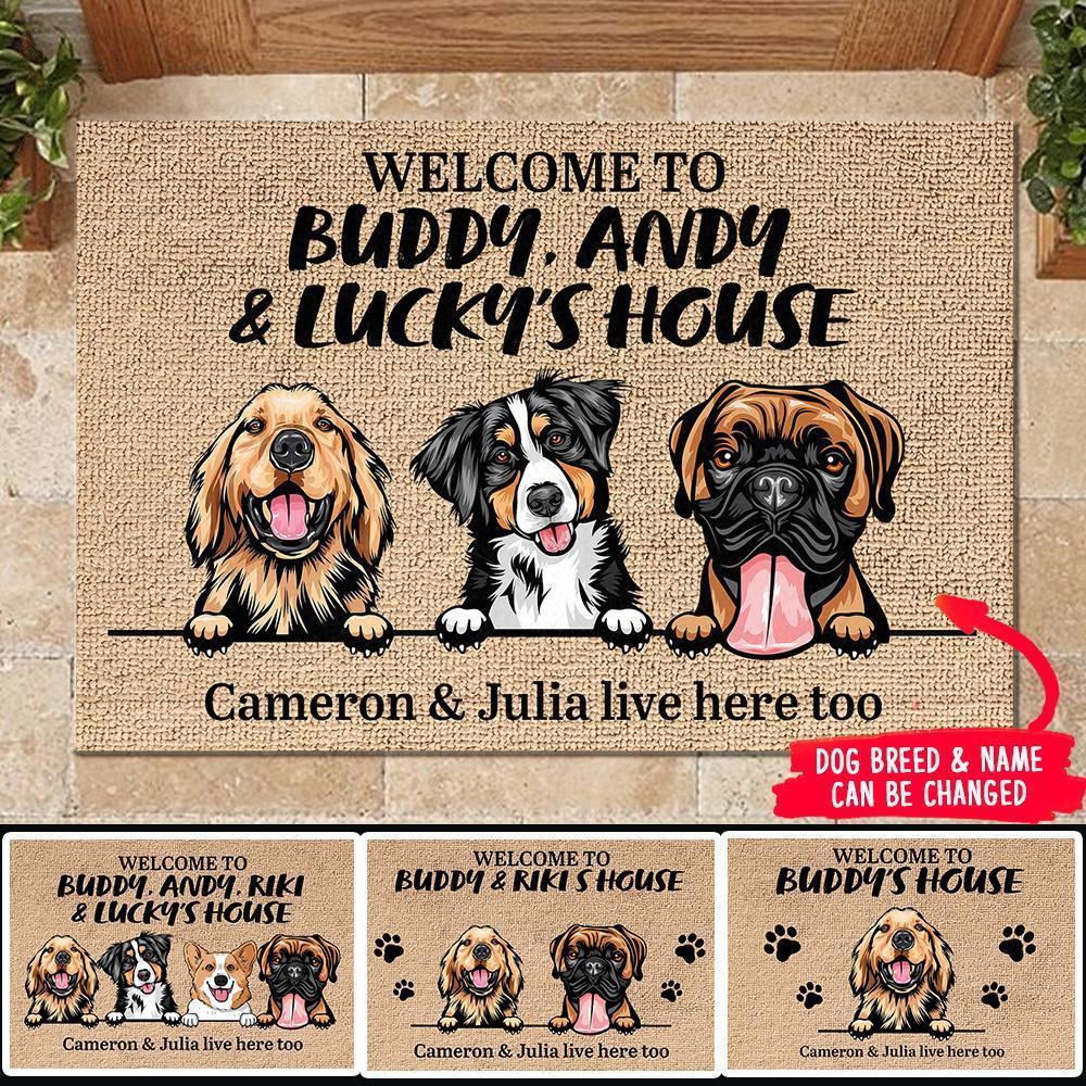 Dog - Welcome To Dog's House - Funny Personalized Dog Doormat