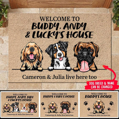 Dog - Welcome To Dog's House - Funny Personalized Dog Doormat
