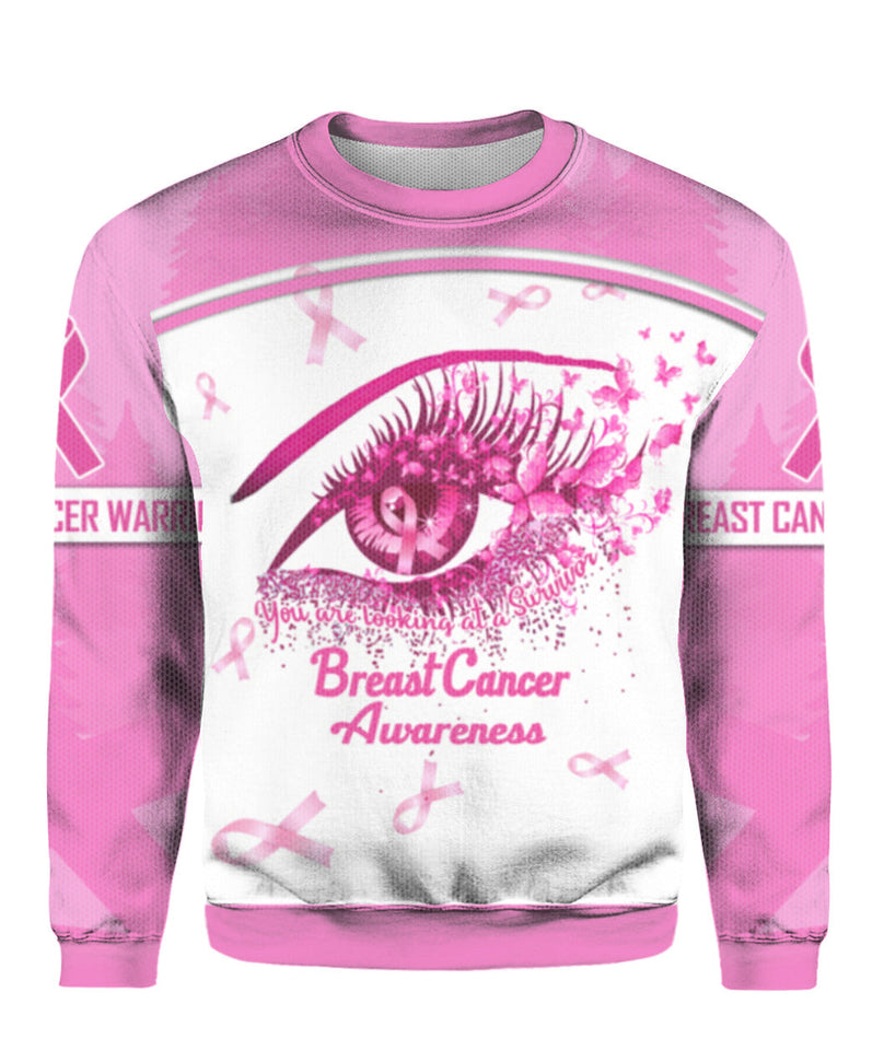 Breast Cancer Awareness Ugly Christmas Sweater | For Men & Women | UH1098