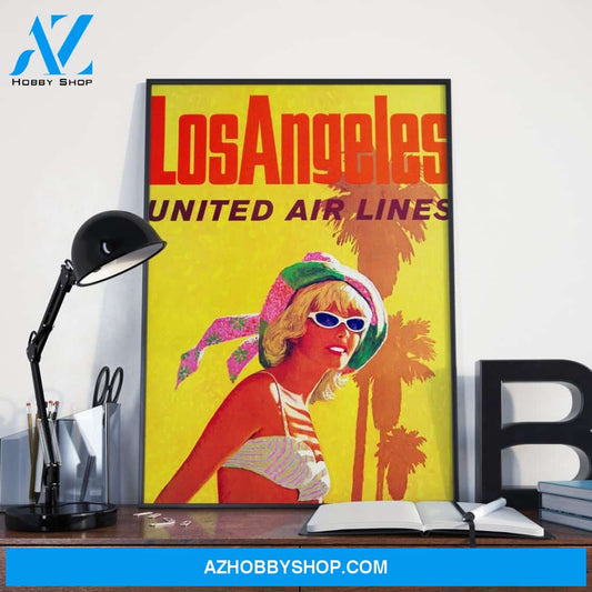70's Los Angeles California Canvas And Poster, Wall Decor Visual Art