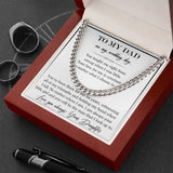 Message Card Necklace Handmade Jewelry Message Necklace Jewelry Card Cuban Link Chain Necklace for Dad Wedding Gift