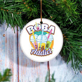 First Christmas Ornament - Funny Boba Drink For Asian Bubble Tea Ornament - Personalized Ornament, Christmas Ornament, Custom, Home Decor