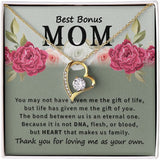 Best Bonus Mom You May Not Have Forever Love Pendant Necklace