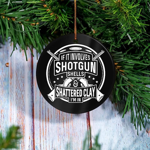 Memorial Ornament - Funny Skeet Shooting Clay Target Trap Shoot Ornament - Custom Christmas Tree Ornament, Custom Christmas Ornament, Personalized Tree Ornament, Family Dã©Cor