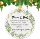 Mom And Dad Wedding Ornament, Gift For Parents Wedding Keepsake, Parents Of The Bride Gift From Bride, Thank You Gift For Parents
