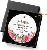 Godmothers Are A Gift From Heaven Christmas Ornament  For Godmother Keepsake Christmas Ornament Best Godmother Gifts Christmas Tree Ornaments 2.95In With Gift Box