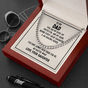 Father'S Day Gift Ideas Gift For Dad Dad Cuban Link Chain Necklace - My First Love And Forever Hero