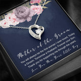 To The Mother Of The Groom Forever Love Heart Necklace Gift From Son, You'll Always Be The First Woman I Ever Loved, Gift Idea For Mom From Son