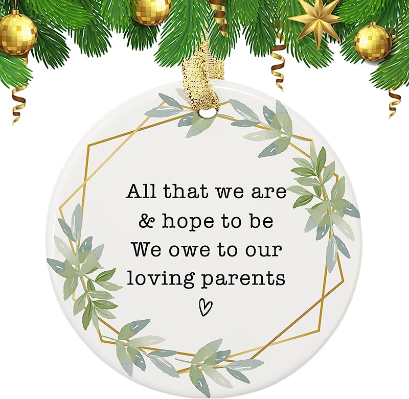 Wedding Gift For Parents From Bride And Groom, Wedding Ornament Gift, Parent Thank You Wedding Gift From Daughter And Son, Wedding Keepsake Gifts