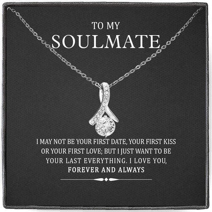 To My Soulmate You are Already You are Mine, Necklace for Wife from Husband Alluring Beauty Necklace Gift