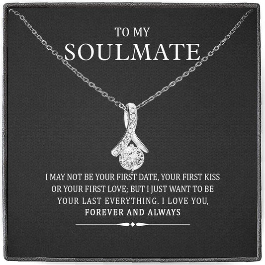 To My Soulmate You are Already You are Mine, Necklace for Wife from Husband Alluring Beauty Necklace Gift