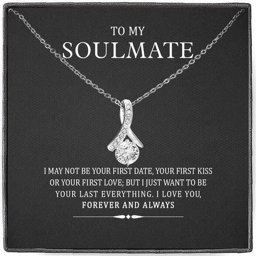 To My Soulmate You are Already You are Mine, Necklace for Wife from Husband Alluring Beauty Necklace Gift