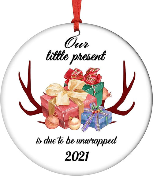 Personalized Christmas Ornament , Custom Photo Ceramic Hanging Christmas Tree Ornaments Print Present For Family