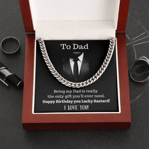 Cuban Link Necklace To Dad Gift Ideas For Dad Father's Day Gift For Dad Dad Birthday Present Father