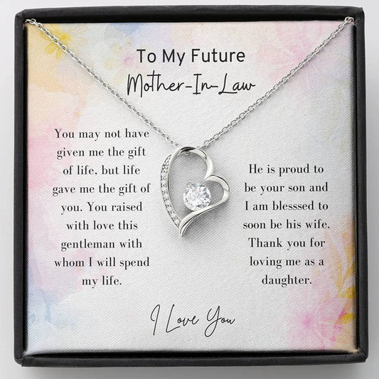 To My Future Mother-In-Law - Forever Love Necklace, Mother-In-Law Gift, Mother Of The Groom, Future Mom, Mother Of The Bride