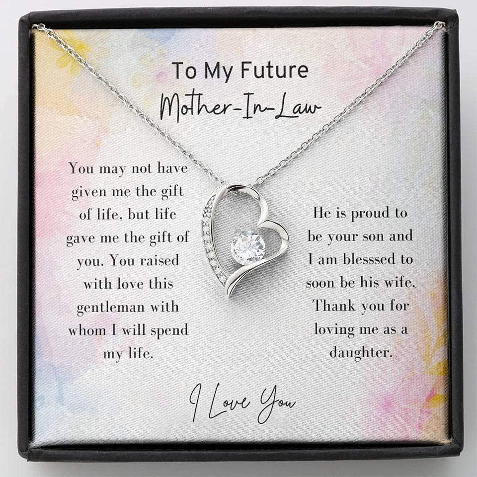To My Future Mother-In-Law - Forever Love Necklace, Mother-In-Law Gift, Mother Of The Groom, Future Mom, Mother Of The Bride