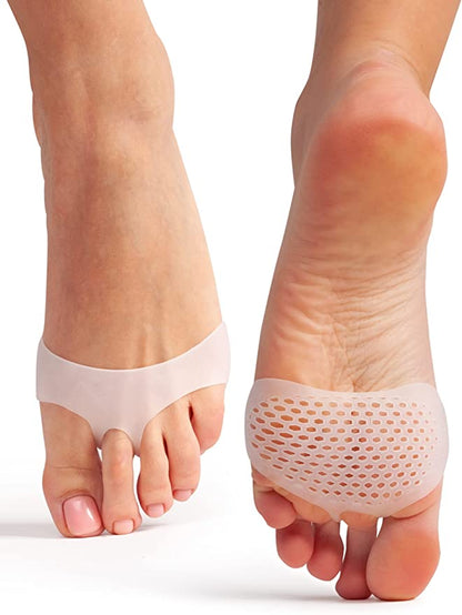 Metatarsal Pads Ball of Foot Cushions for Women and Men - Soft Silicon Foot Pads Metatarsal Foot Forefoot Cushioning Foot Pain