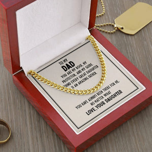 Father'S Day Gift Ideas Gift For Dad Dad Cuban Link Chain Necklace - My First Love And Forever Hero