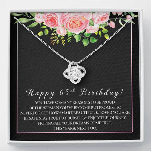 65th Birthday Necklace Gift for HerPersonalized Necklace Gift - Forever Love Necklace Women's birthday jewelry for