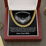 To My Husband Cuban Chain Necklace Husband Necklace from Wife Wife Husband Necklace Chain Valetine Gift Ideas for