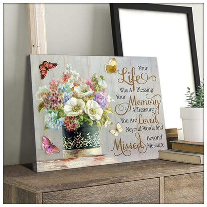 Your Life Butterfly Wall Art Canvas