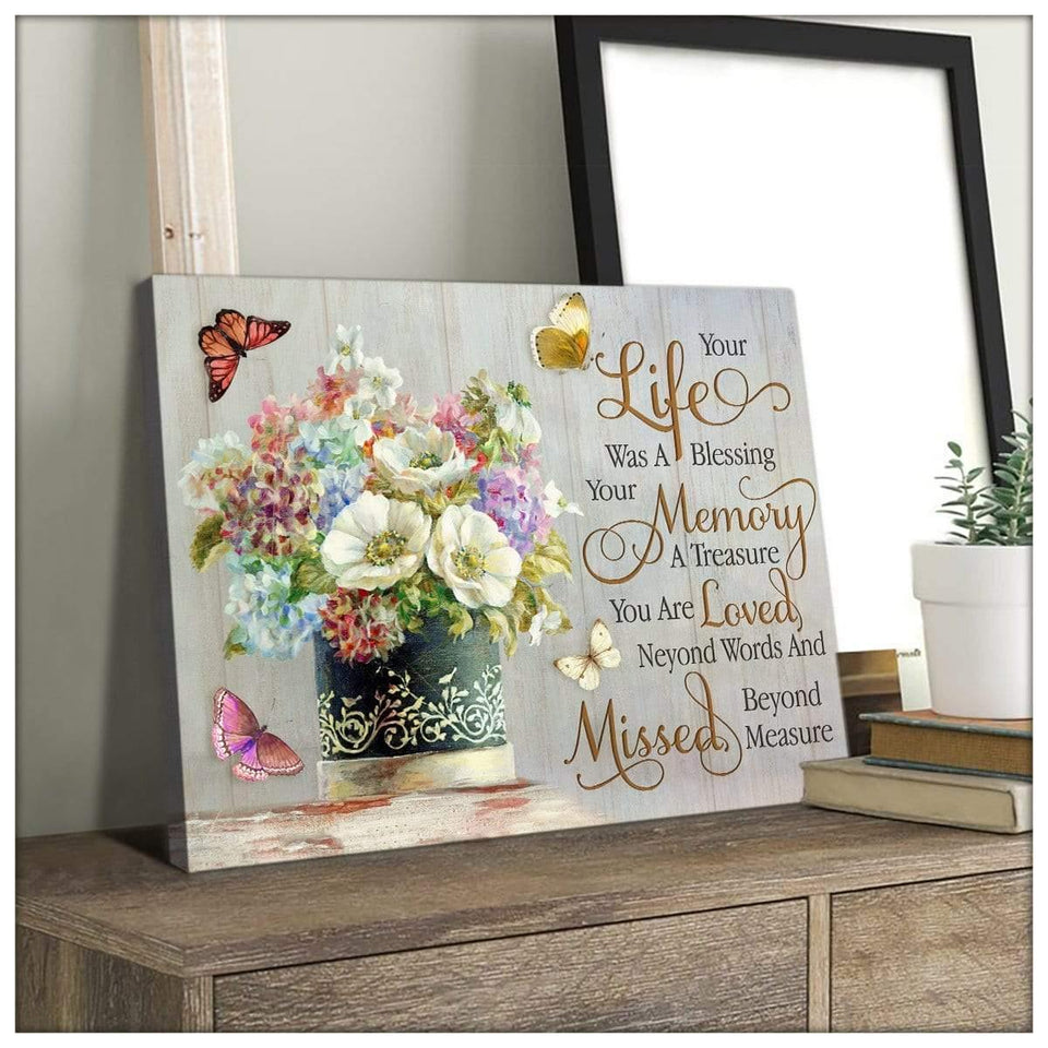 Your Life Butterfly Wall Art Canvas