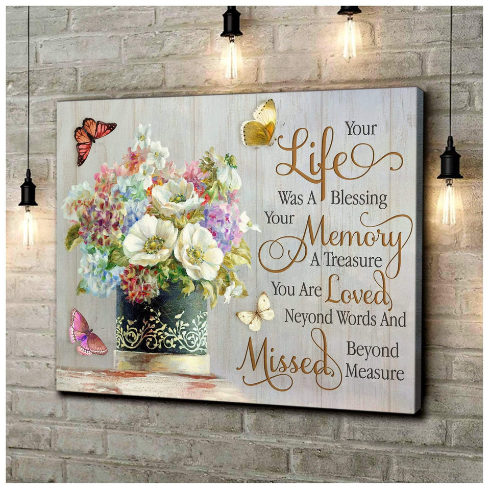 Your Life Butterfly Wall Art Canvas