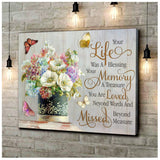 Your Life Butterfly Wall Art Canvas