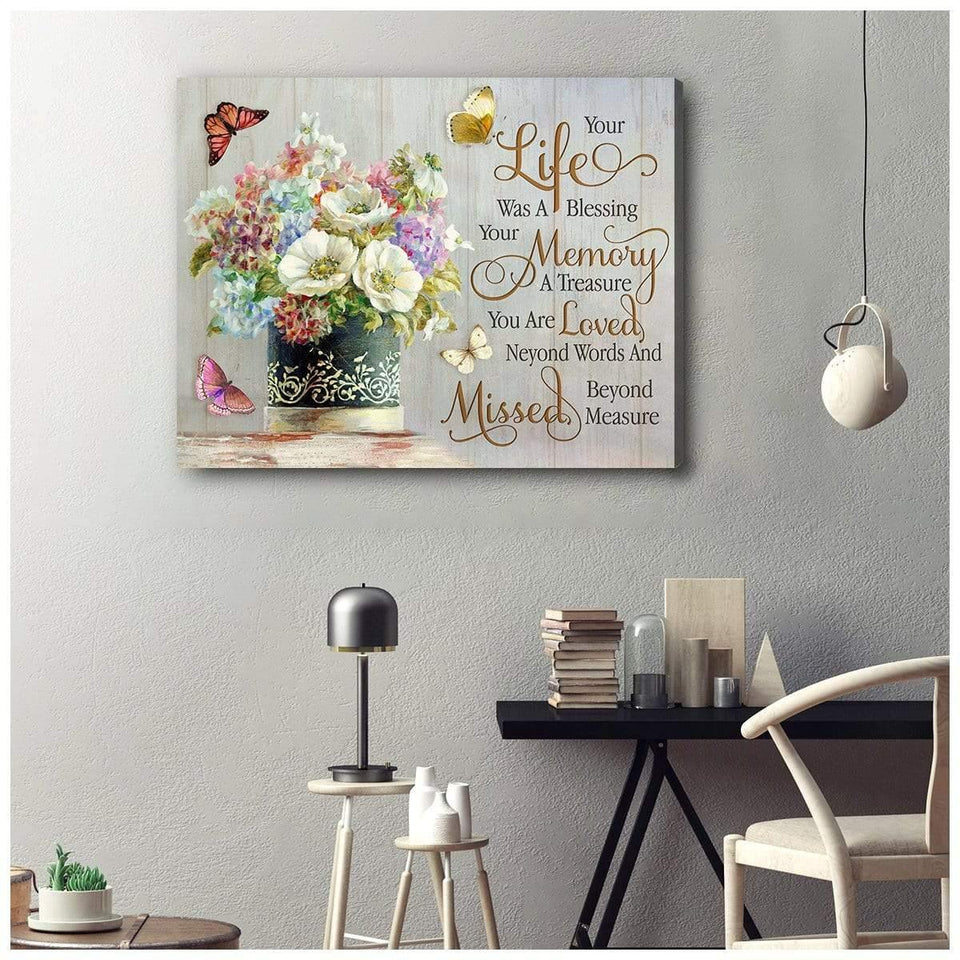 Your Life Butterfly Wall Art Canvas