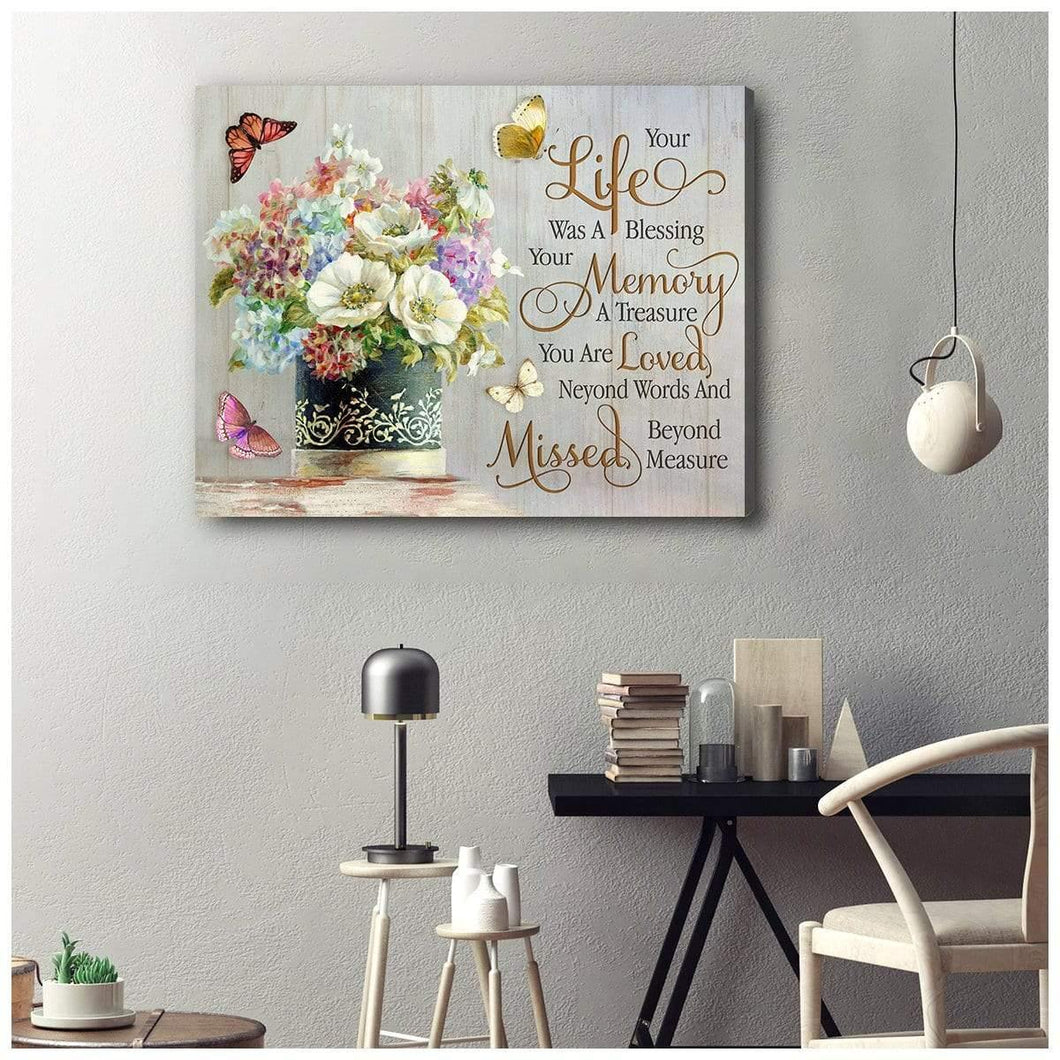 Your Life Butterfly Wall Art Canvas