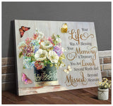 Your Life Butterfly Wall Art Canvas