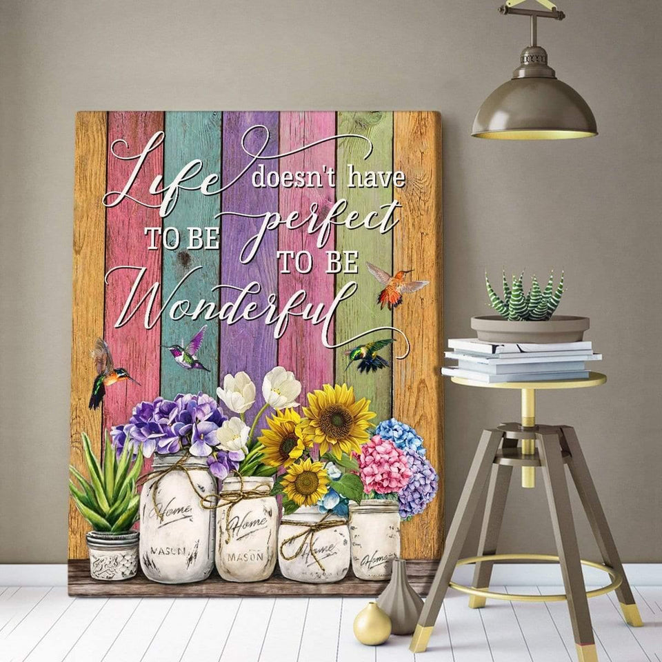 Wonderful Hummingbird Wall Art Canvas