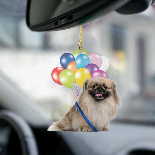 Balloon Dog Ornament Pekingese Dog Fly With Bubbles Dog Hanging Ornament Godmerch