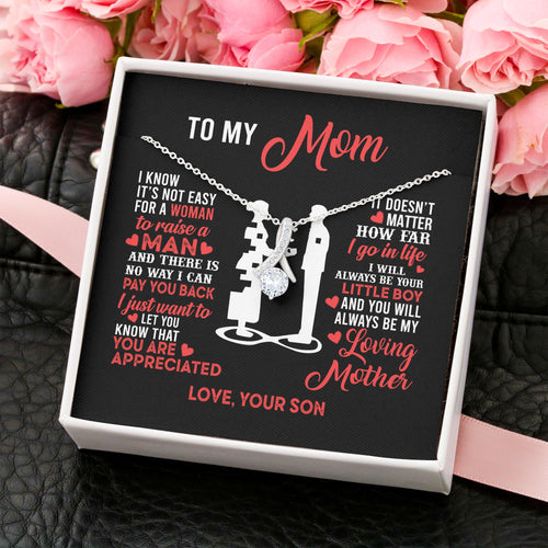 Necklace Gift for Mom - To My Mom You Are Appreciated, Gift Idea for Son, Daughter, Necklace for Birthday, Mother's Day Alluring Beauty Necklace XL052B