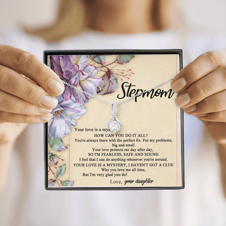 StepMother Necklace Your love Is a mystery, I haven't got a clue Alluring Beauty Necklace XL045F