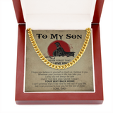 To My Son - I Can Promise To Love You For The Rest Of Mine - Cuban Link Chain Necklace