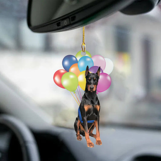 Doberman Fly With Bubbles Dog Hanging Ornament Dog Ornament Godmerch