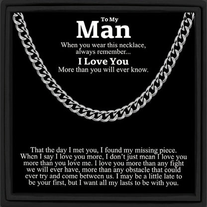 Stainless Steel Cuban Chain - Five Different Variations! Gift For Mom, necklace For Wife, Gift For Mother's Day