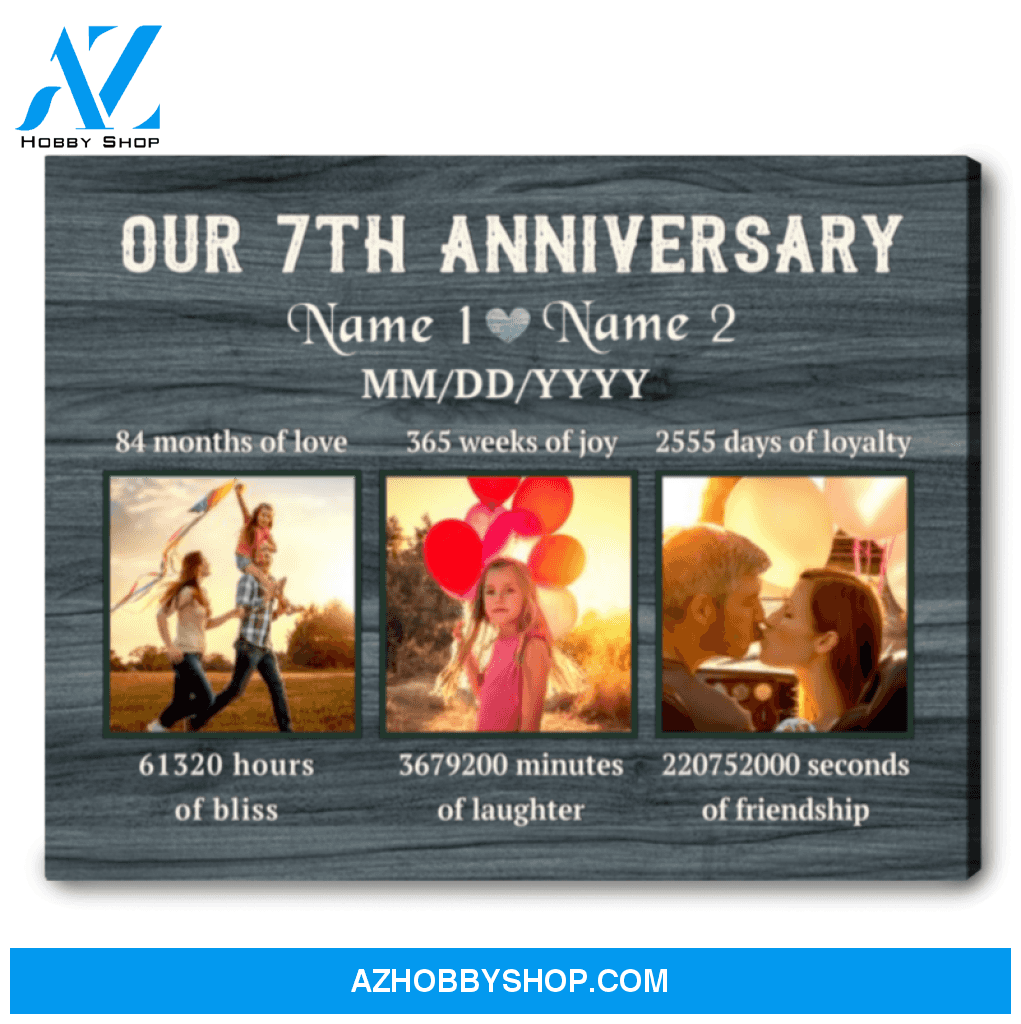 7th Wedding Anniversary Gifts For Husband For Wife Custom Anniversary Gifts Ohcanvas