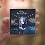 Daughter Necklace, To My Daughter Never Forget That I Love You, Necklace for Daughter Alluring Beauty Necklace - TGV