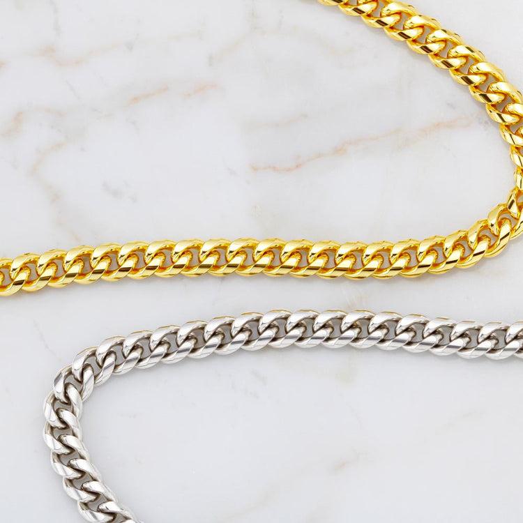 Necklace for Grandson - To My Dear Grandson Necklace I Love You, Gift for Grandson Cuban Link Chain Necklace XL051J - TGV