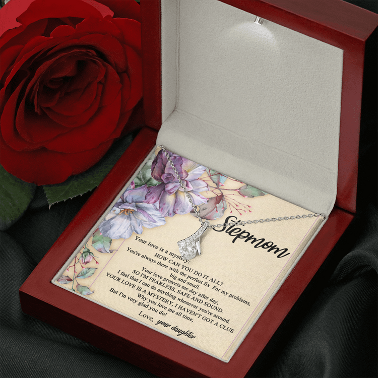 StepMother Necklace Your love Is a mystery, I haven't got a clue Alluring Beauty Necklace XL045F - TGV