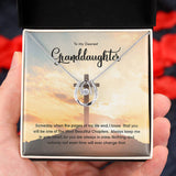 To My Dearest Granddaughter Necklace Gift - Daughter Necklace You will be one of the most beautiful chapters Love Knot, Alluring Beauty Necklace 068E - TGV